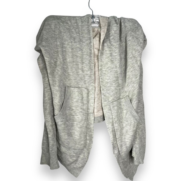 Lululemon Cabin Yoga Wrap Light Gray Pockets Hoodie NO SIZE - Picture 1 of 5